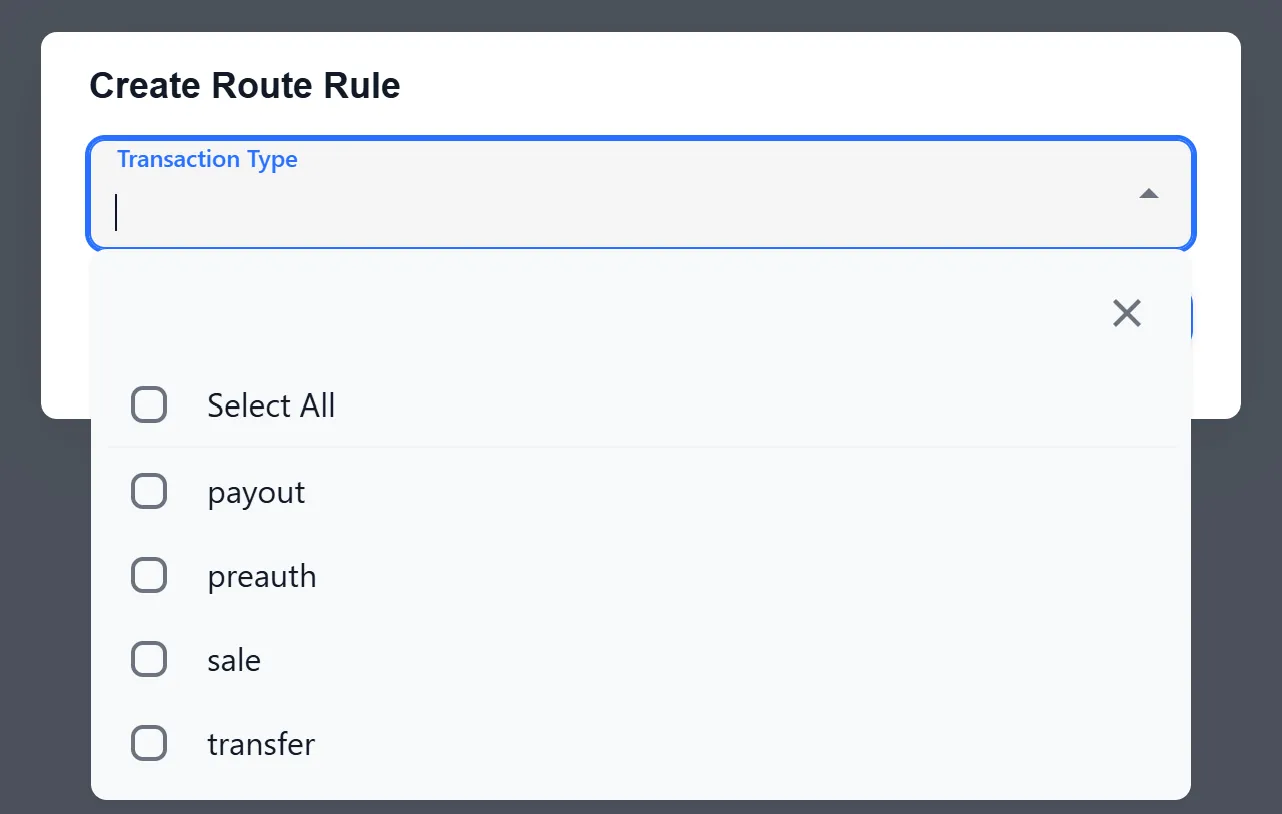Default or custom route